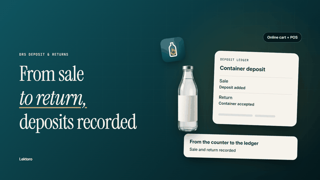 Facturez la consigne en ligne et en POS, remboursez les bouteilles rapportées
