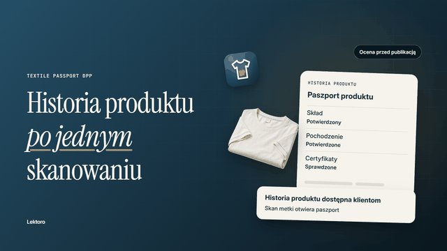 Zbieraj dane dostawców i publikuj cyfrowe paszporty produktów